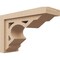 Ekena Millwork 6"W x 18"D x 12"H Classic Sheridan Rough Cedar Woodgrain TimberThane Corbel, Primed Tan CORUR06X18X12SHERCPR - alternate 1